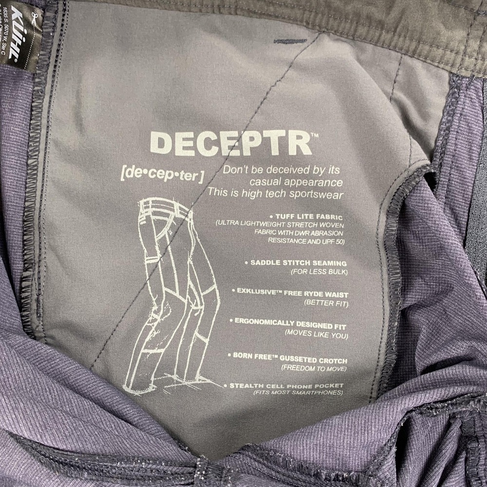 Kuhl Deceptr Pants Mens 36x30 Blue & Black Hiking Travel Stretch Tufflite EUC - Picture 9 of 16